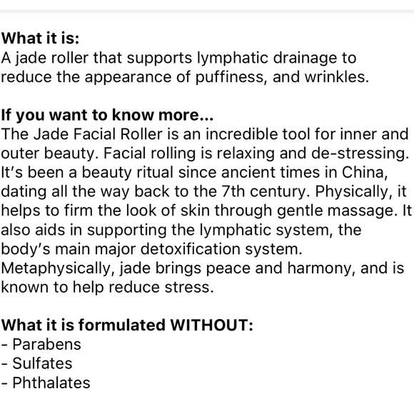 Herbivore Jade De-Puffing Face Roller NWOT - Picture 4 of 6